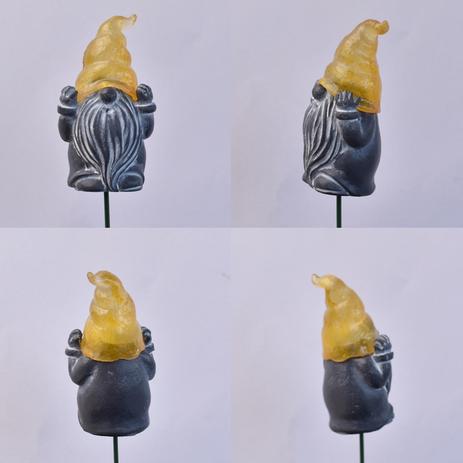 Resin Art Flowers - Decorative Yard Stakes 3-Piece Glowing Resin