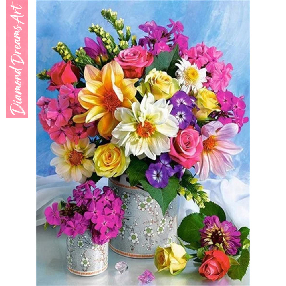 Resin Art Flowers - Full Diamond Mosaic Flower 5D Diamond