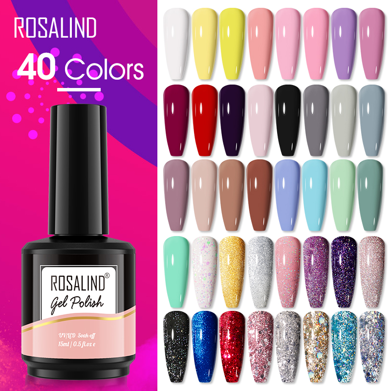 Resin Art Varnish - ROSALIND 15ML Glitter Nail Gel Polish
