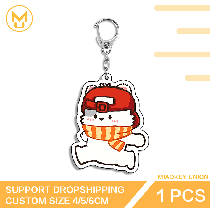 Cute Run Bear Eye Catching Edg - Resin Art Keychain Design 评论和价格