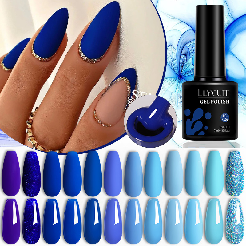 LILYCUTE 7ML Matte Blue Color  - Resin Art Varnish 评论和价格