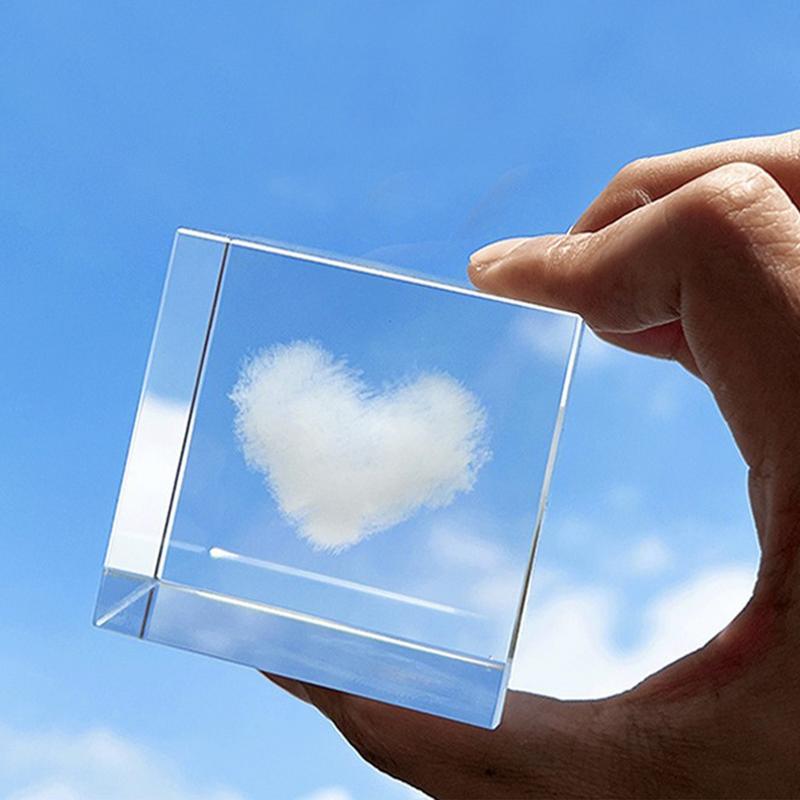 Cloud Cube Ornament Cloud Cube - Resin Art Cube 评论和价格