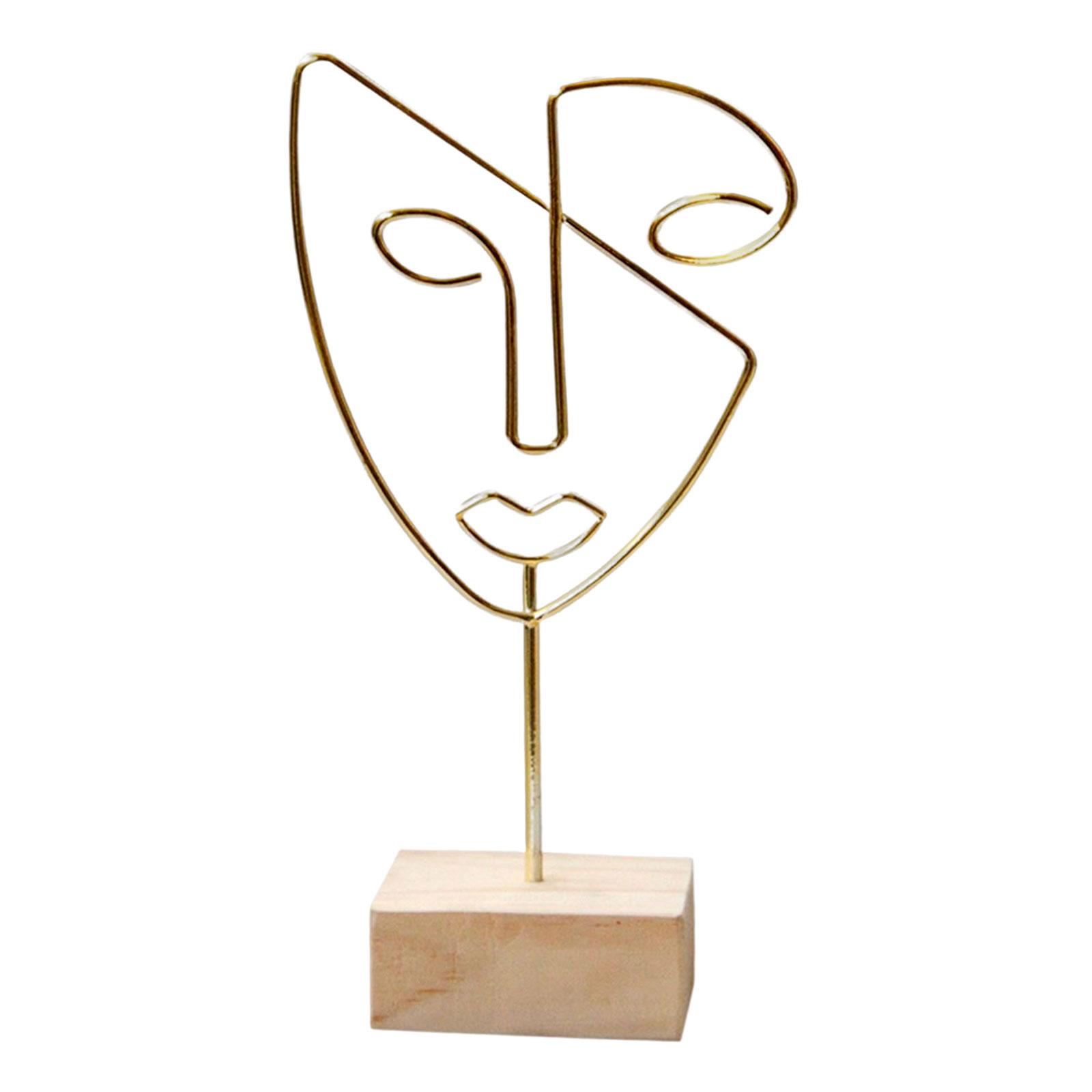 Decorative Figure Face Abstrac - Resin Art Studio 评论和价格