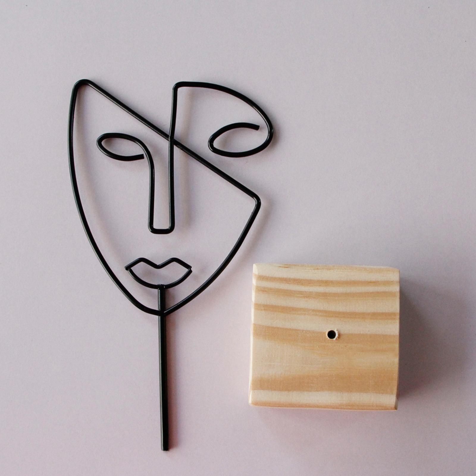 Decorative Figure Face Abstrac - Resin Art Studio 评论和价格