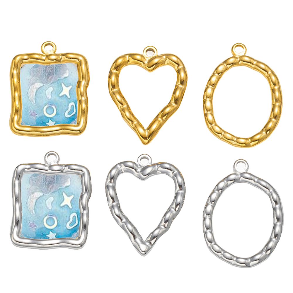 5pcs Stainless Steel Heart Rou - Resin Art And Craft 评论和价格