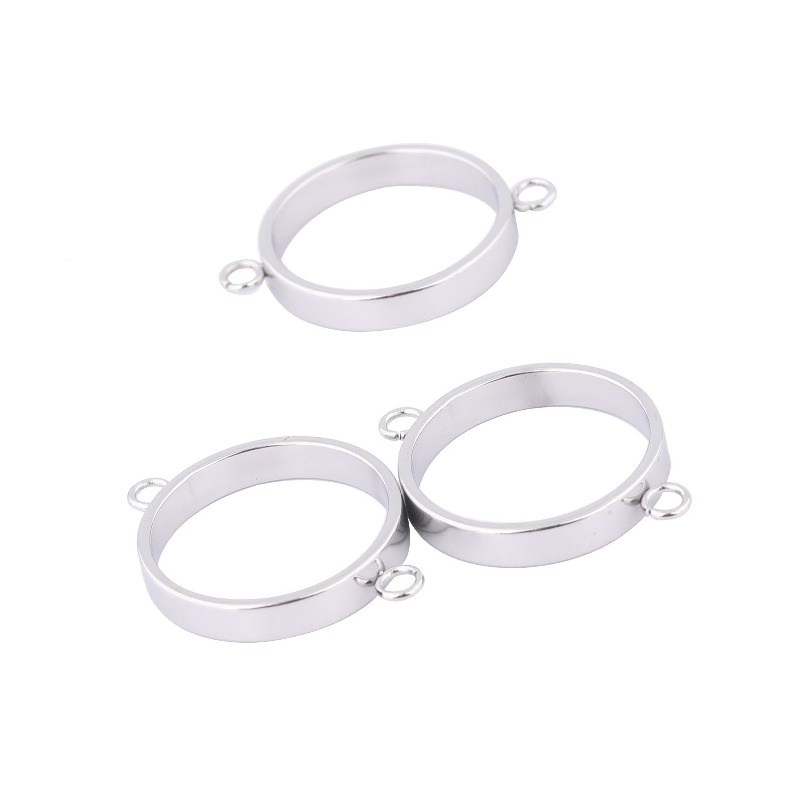 10pcs Stainless Steel 14mm Ope - Resin Art Pendant 评论和价格
