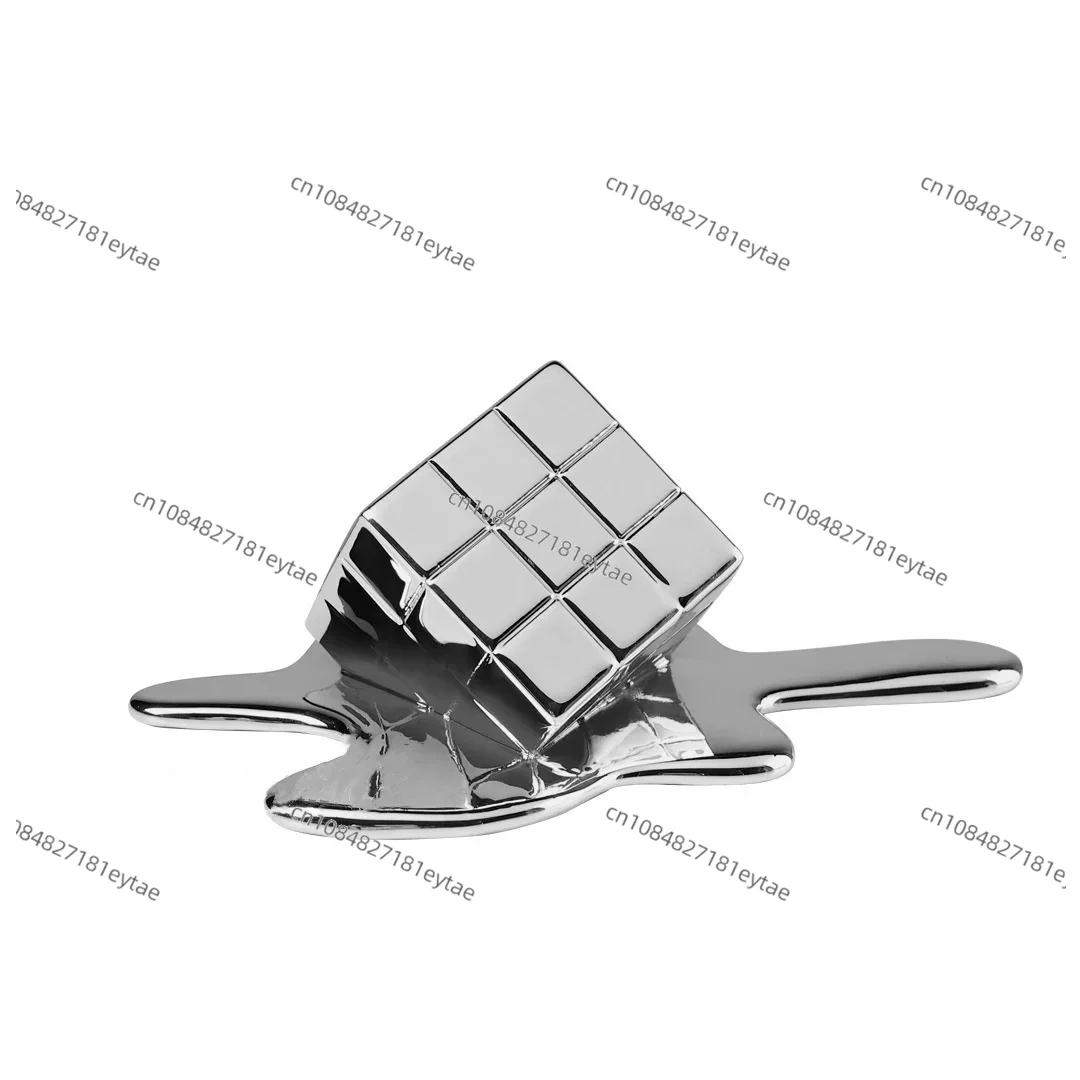 Golden Resin Geometric Cube -  - Resin Art Cube 评论和价格