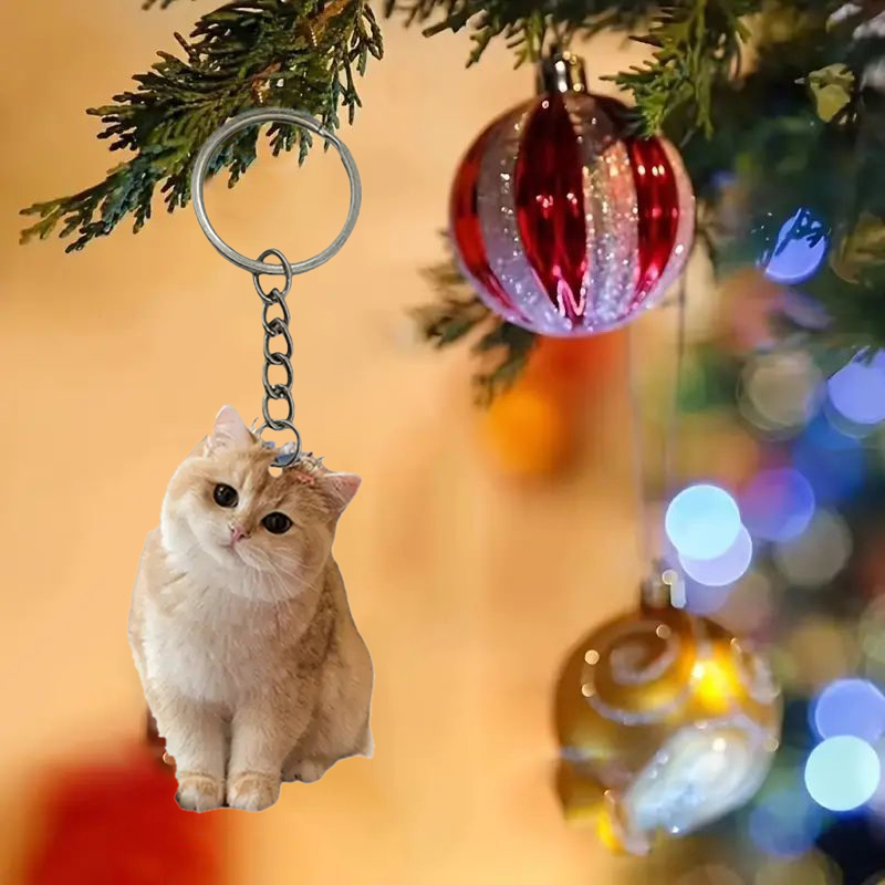 Black And White Cat Keychain 2 - Resin Art Keychain Design 评论和价格