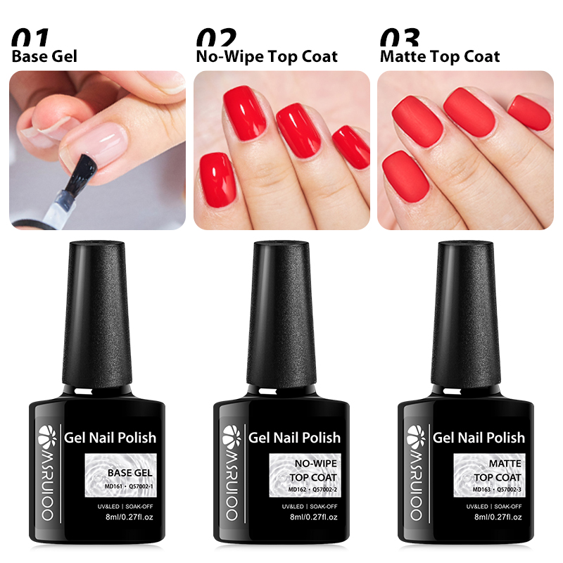 MSRUIOO 8ml Base Top Coat Gel  - Resin Art Varnish 评论和价格