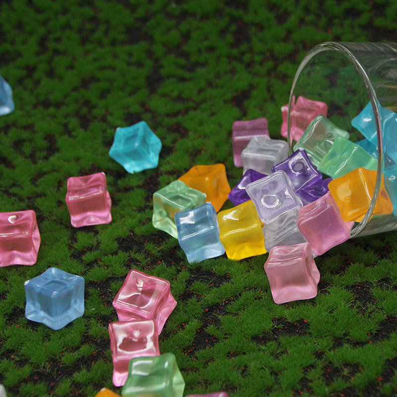 20pcs Luminous 14cm Stone Squa - Resin Art Cube 评论和价格