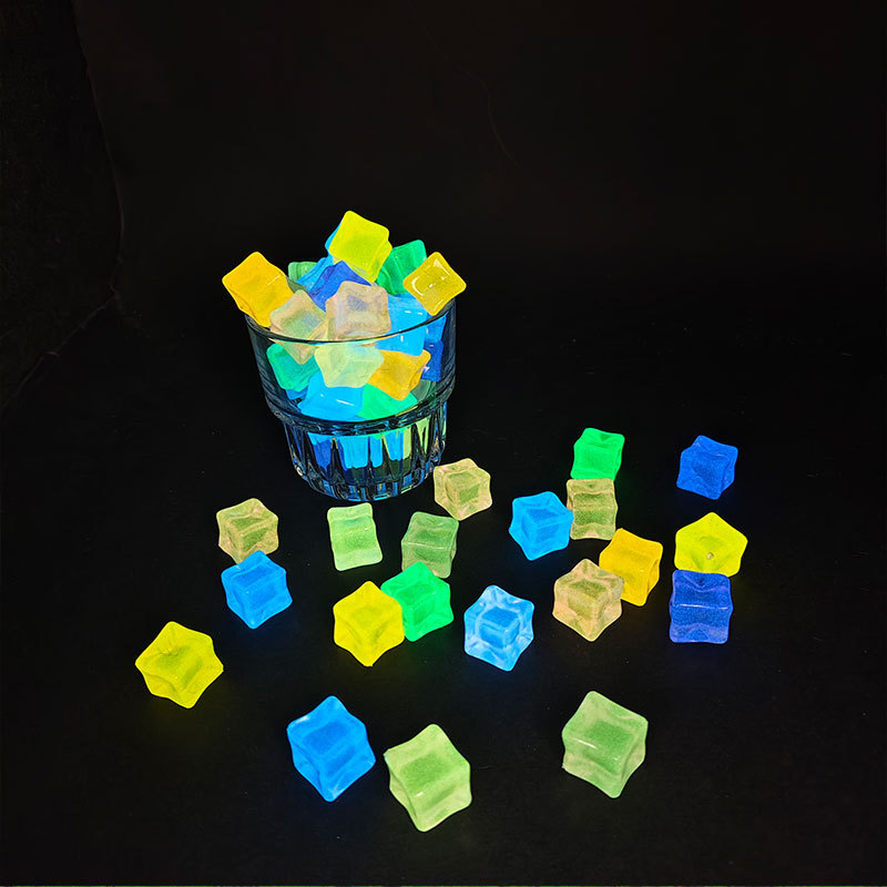 20pcs Luminous 14cm Stone Squa - Resin Art Cube 评论和价格