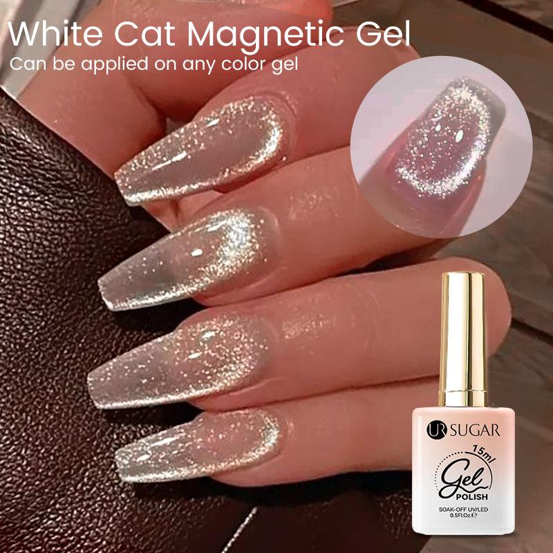 UR SUGAR 15ml White Cat Magnet - Resin Art Varnish 评论和价格