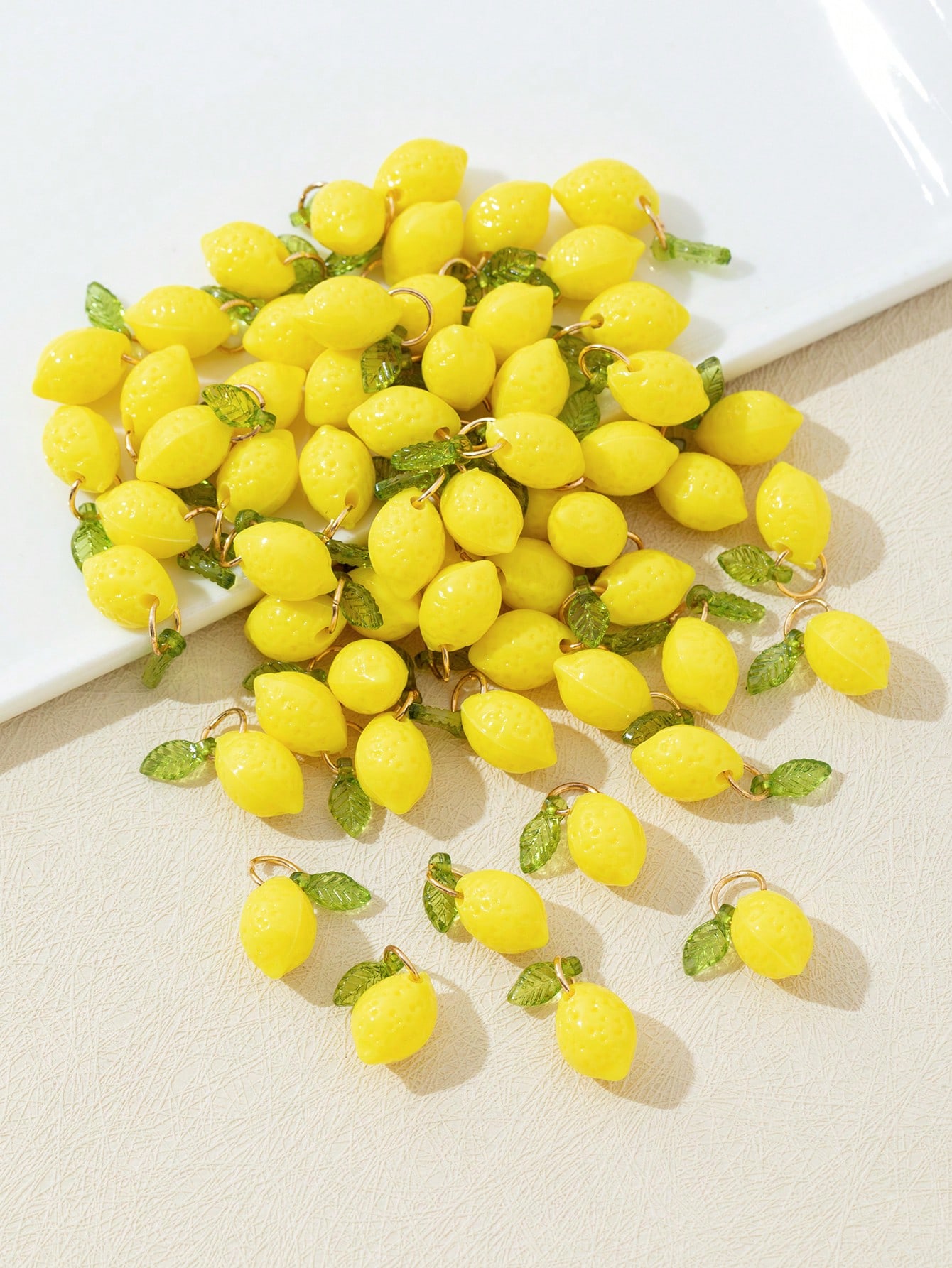 10Pcs 3D Lemon Resin Charms Pe - Resin Art And Craft 评论和价格