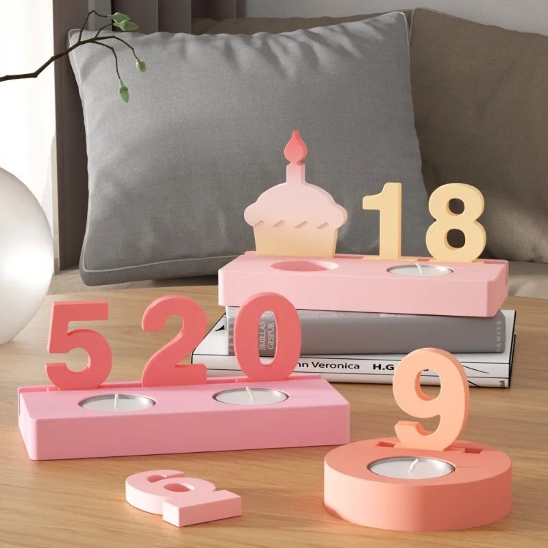 2pc Birthday Cake Silicones Mo - Resin Art And Craft 评论和价格