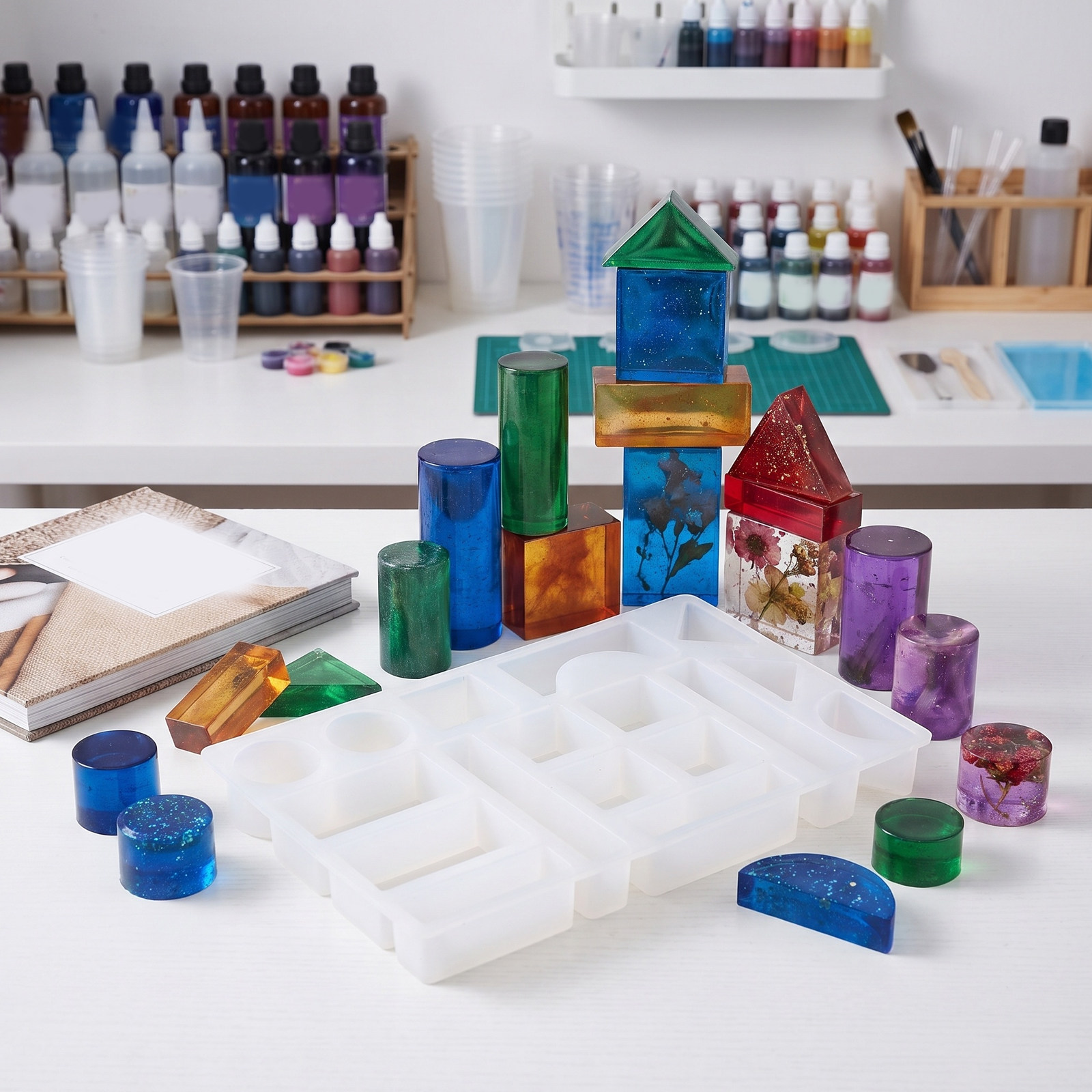 Brick Mold for Epoxy Resin Sma - Resin Art Cube 评论和价格