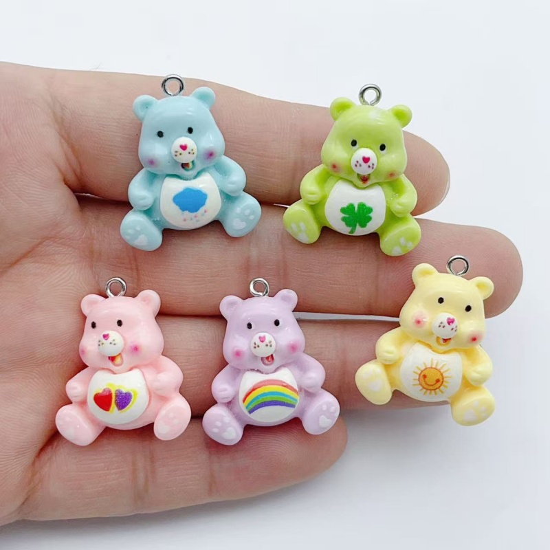 10pcs cartoon animal charm pen - Resin Art Pendant 评论和价格