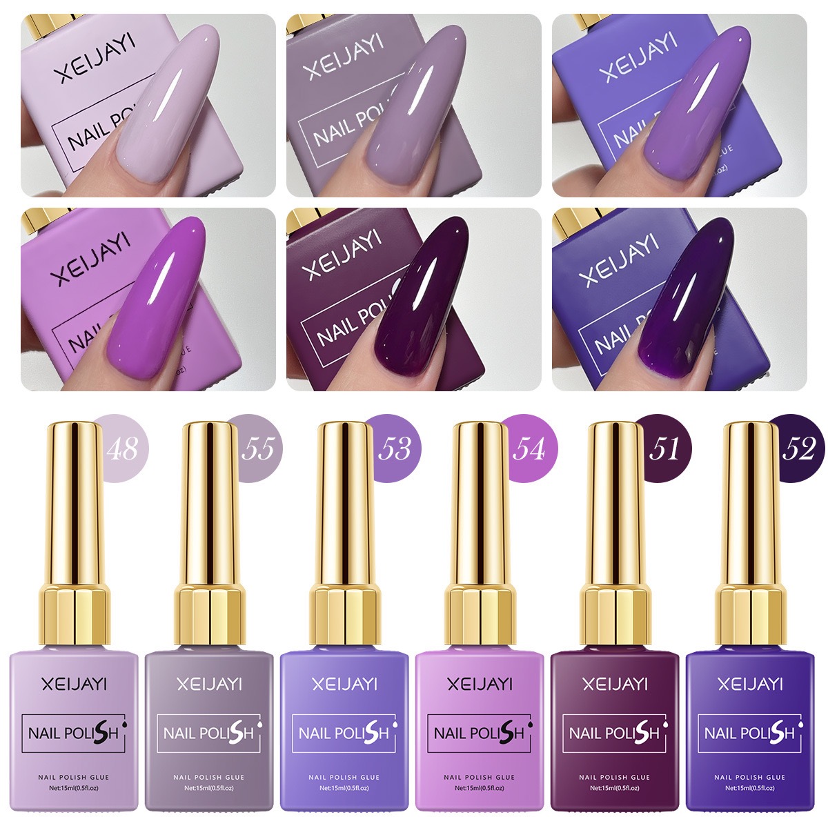 6PCS/SET 15ml Gel Nail Polish  - Resin Art Varnish 评论和价格