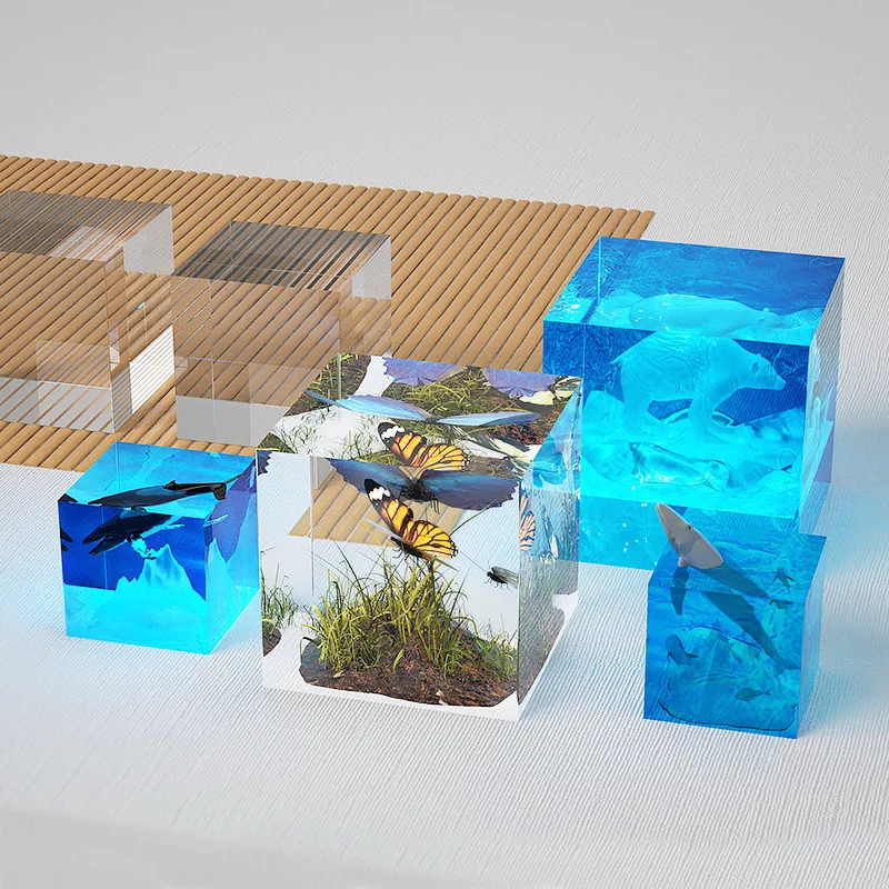 Clear Silicone Cube Molds Larg - Resin Art Cube 评论和价格
