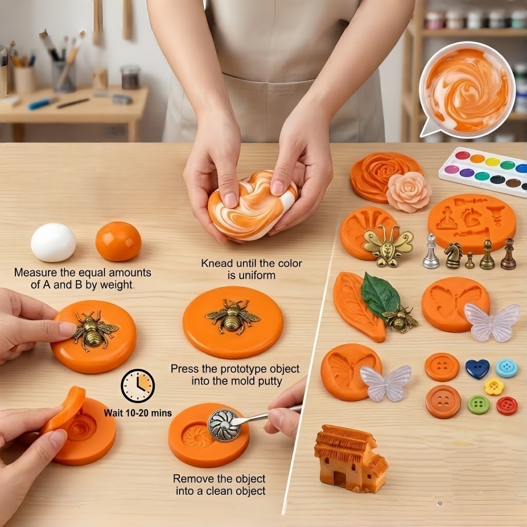 Silicone Putty DIY Crafting Se - Resin Art And Craft 评论和价格