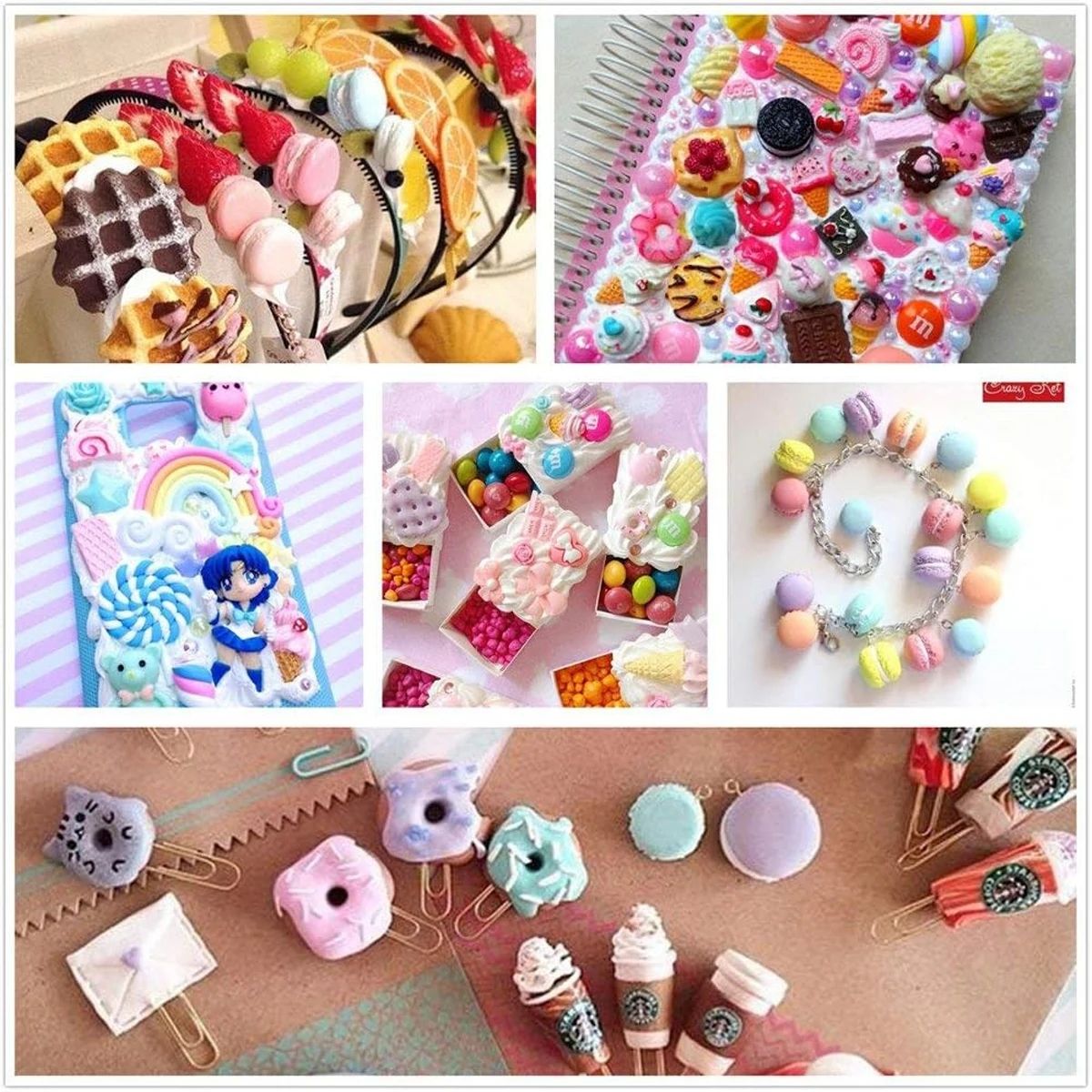 30pcs Random Candy Slime Charm - Resin Art And Craft 评论和价格