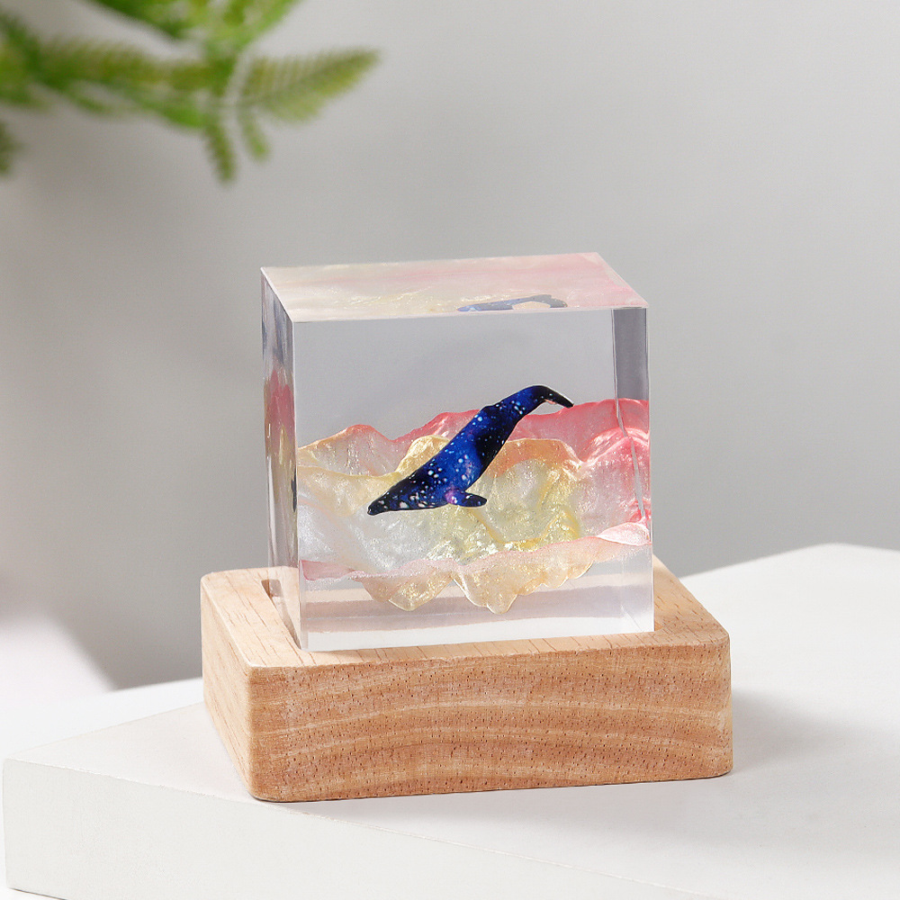 5cm Cube Organism Resin Table  - Resin Art Cube 评论和价格