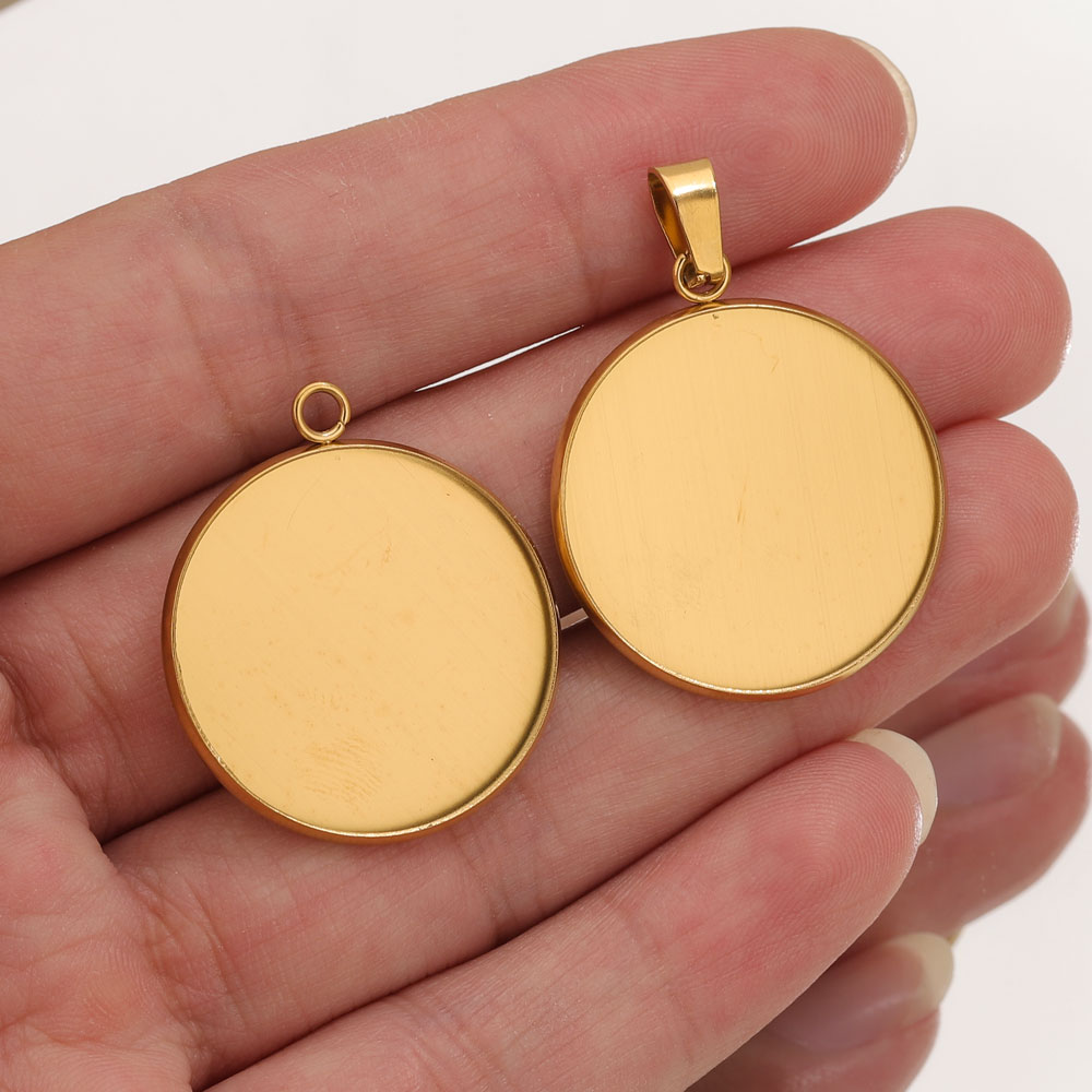 10pcs Stainless Steel Gold Pen - Resin Art Pendant 评论和价格
