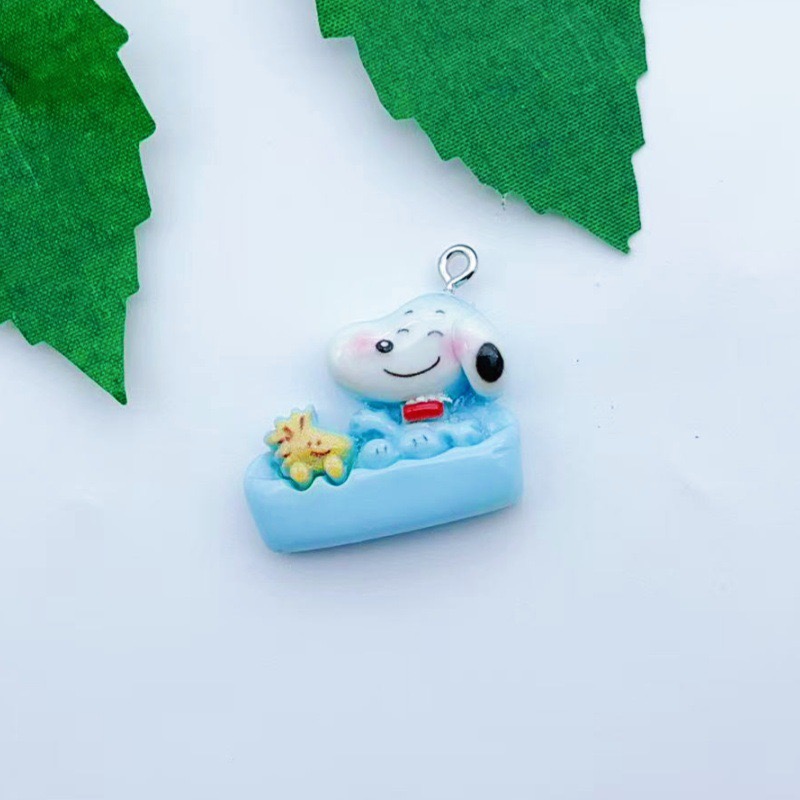 12pcs resin cartoon dog pendan - Resin Art Pendant 评论和价格