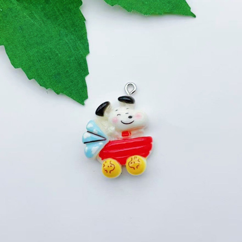 12pcs resin cartoon dog pendan - Resin Art Pendant 评论和价格