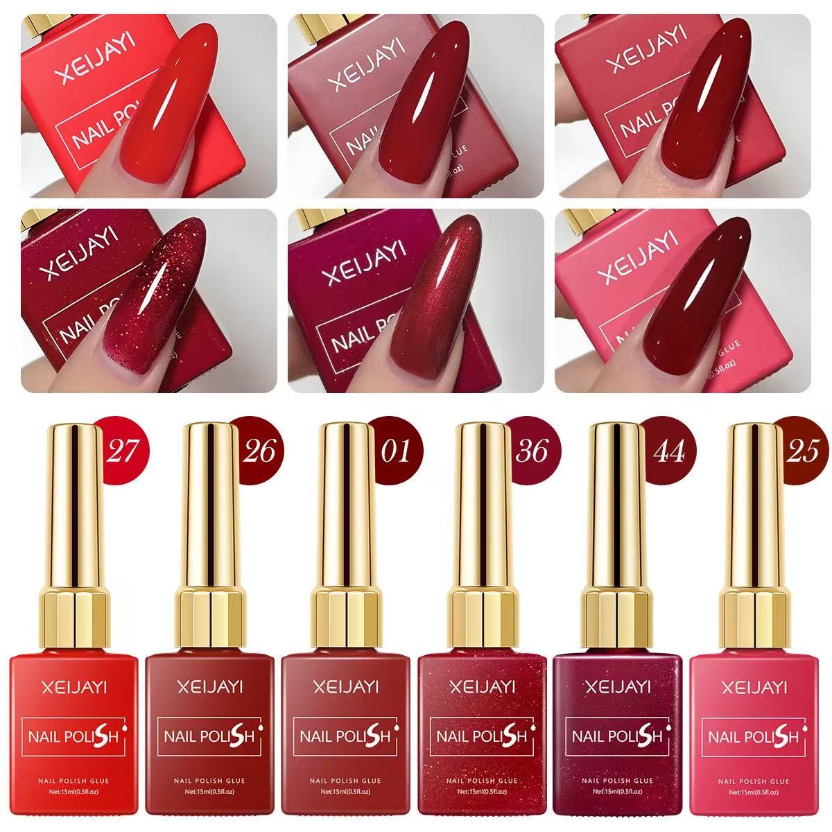 15ml Gel Nail Polish 6 Colors  - Resin Art Varnish 评论和价格