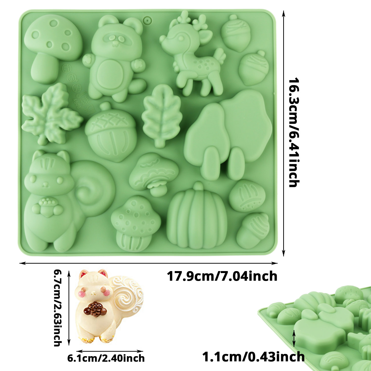 1 Silicone Cake Mold in the Sh - Resin Art And Craft 评论和价格
