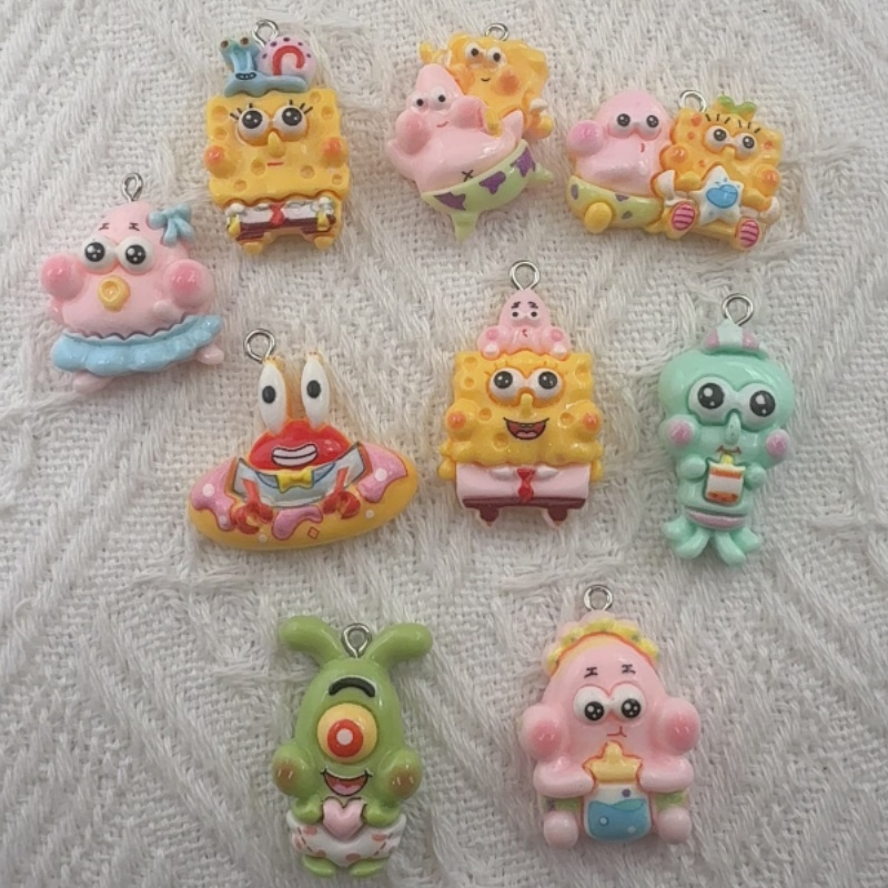 10pcs cartoon resin pendant, D - Resin Art Pendant 评论和价格