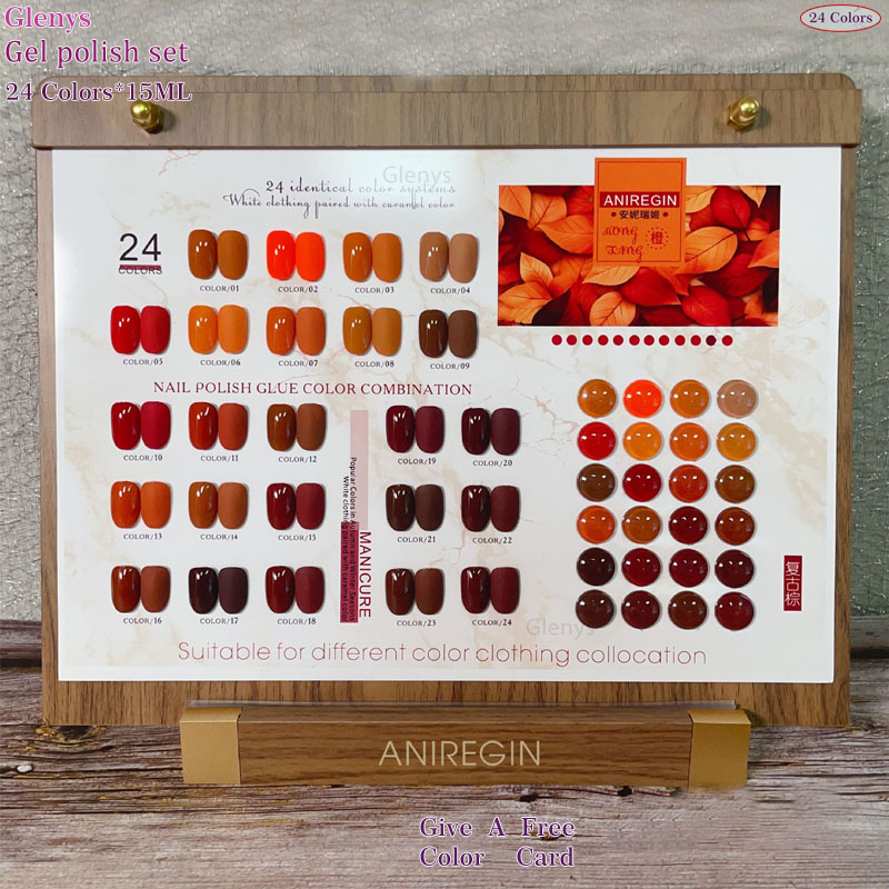 Vintage Brown 24 Color Nail Po - Resin Art Varnish 评论和价格