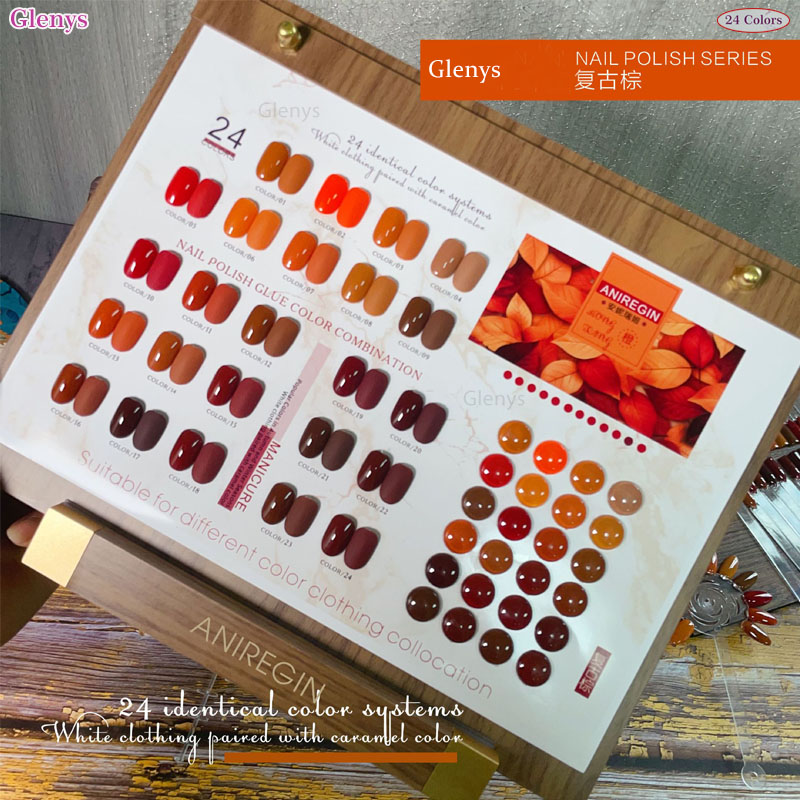 Vintage Brown 24 Color Nail Po - Resin Art Varnish 评论和价格