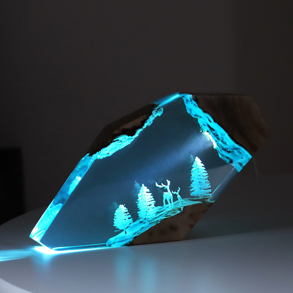 Forest Fairy Deer Desktop Art  - Resin Art And Craft 评论和价格