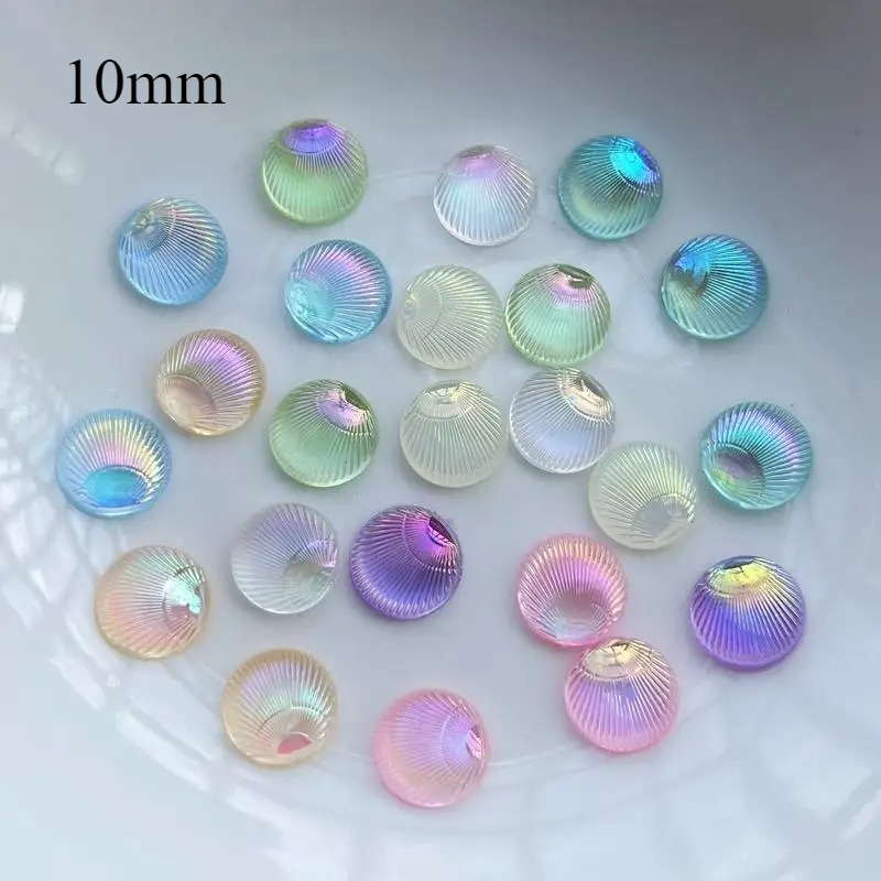 100pcs Circular shells 3d Jewe - Resin Art Earrings Design 评论和价格