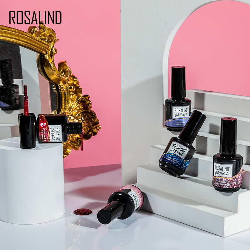 ROSALIND 15ML Glitter Nail Gel - Resin Art Varnish 评论和价格
